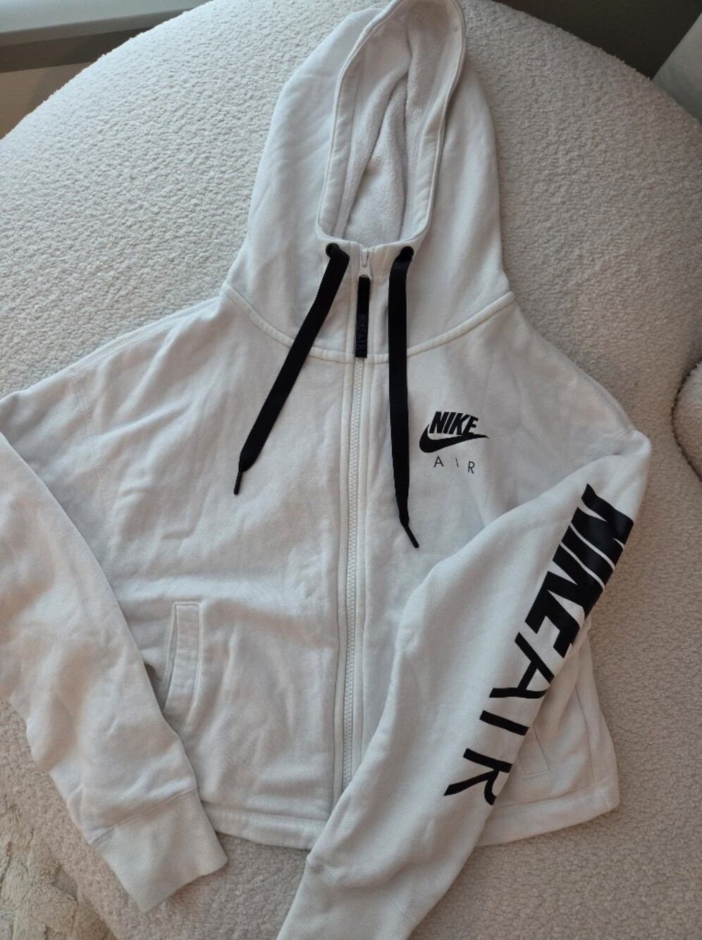 Nike Air Fleece Zip Cropped Hoodie